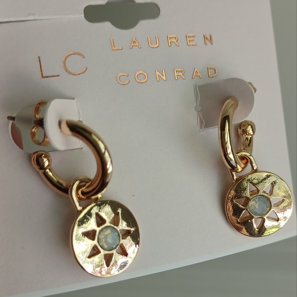 LC LAUREN CONRAD STAR SUN EARRINGS - Picture 5 of 7